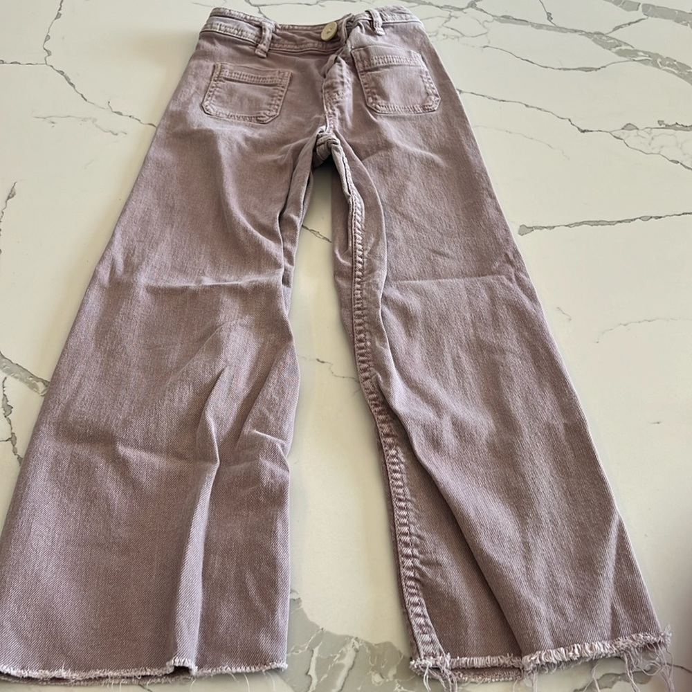 Zara GIRLS wide leg jeans, size 9